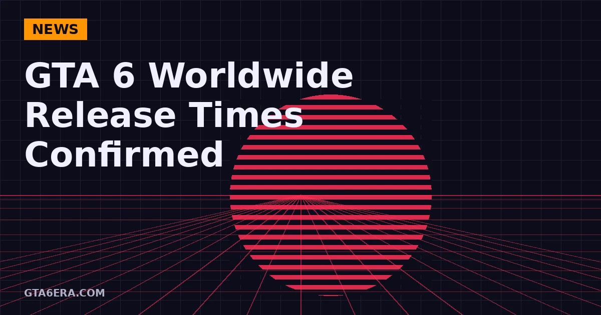 GTA 6 Worldwide Release Times Confirmed